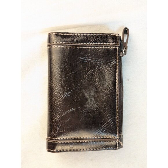 NINE & CO BRAND CLASSIC Brown MULTI-COMPARTMENT TRI-FOLD‎ WALLET SNAP - Picture 3 of 13